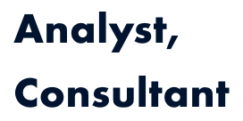Analyst,Consultant
